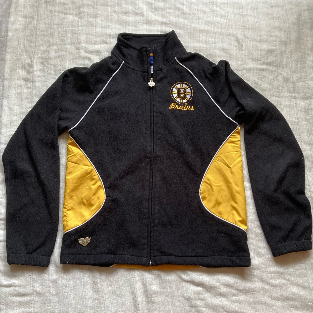 Reebok Boston Bruins Full Zip Fleece‎ Jacket Women’s Medium NHL
